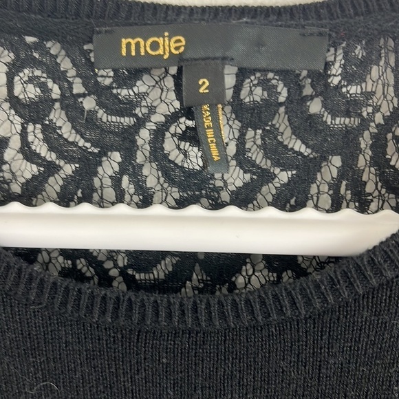 Mage Black Lace Crewneck Sweater - Picture 6 of 8